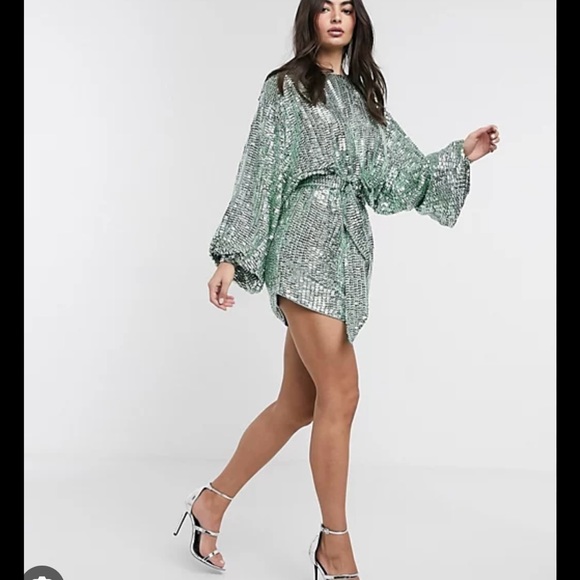 ASOS edition sequin embellished dress - Picture 3 of 13
